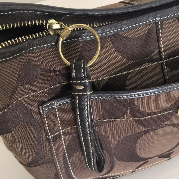 Coach Handbags - Brown Coach Purse in Signature Canvas